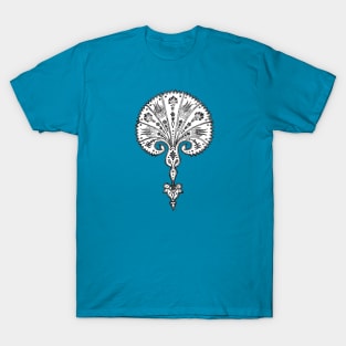 Ink drawing - Persian fan ornament T-Shirt